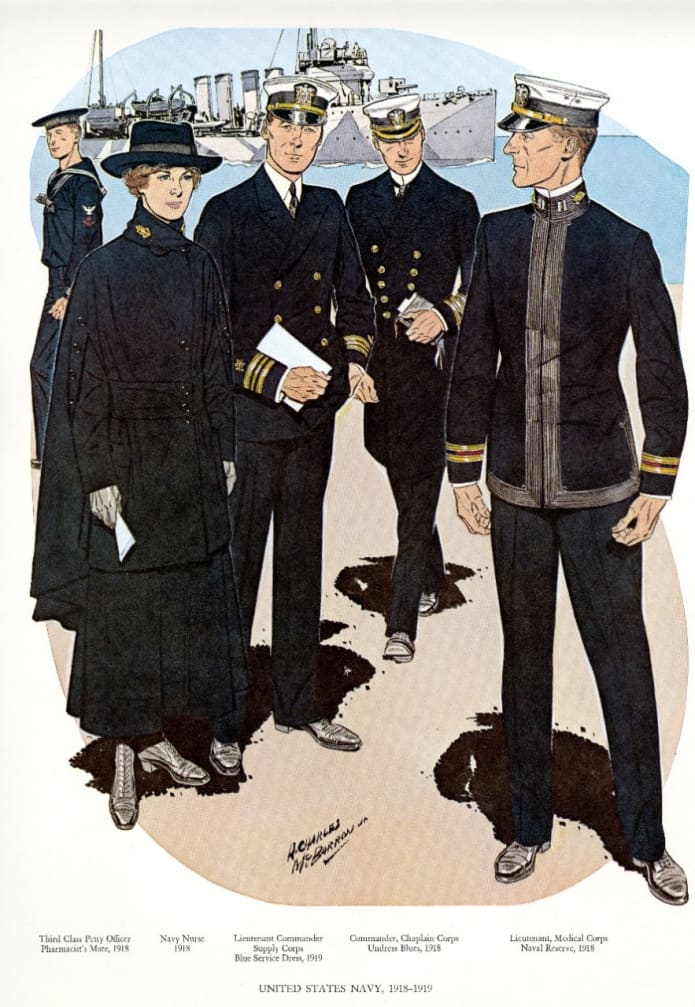 pictorial history of us navy uniformsax