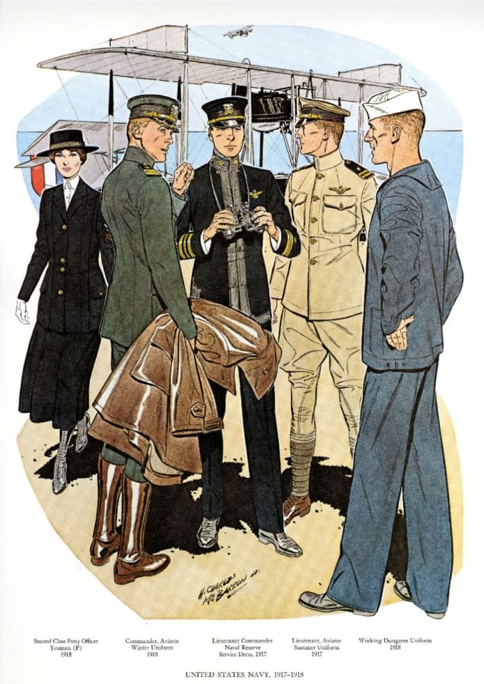 pictorial history of us navy uniformsax