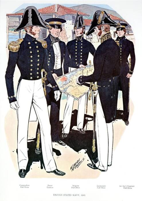 pictorial history of us navy uniforms
